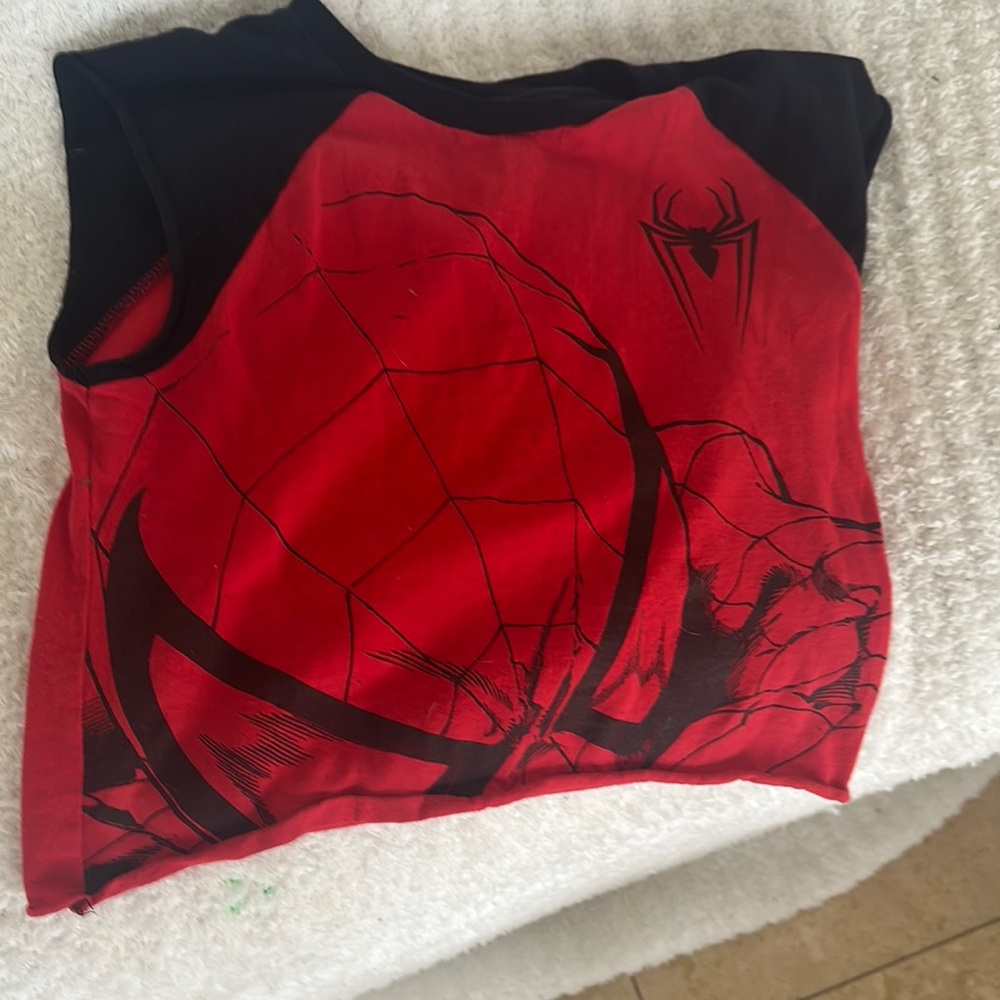 Red and Black Spider Graphic Tank Top
